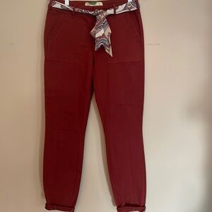 Anthropologie slacks with scarf